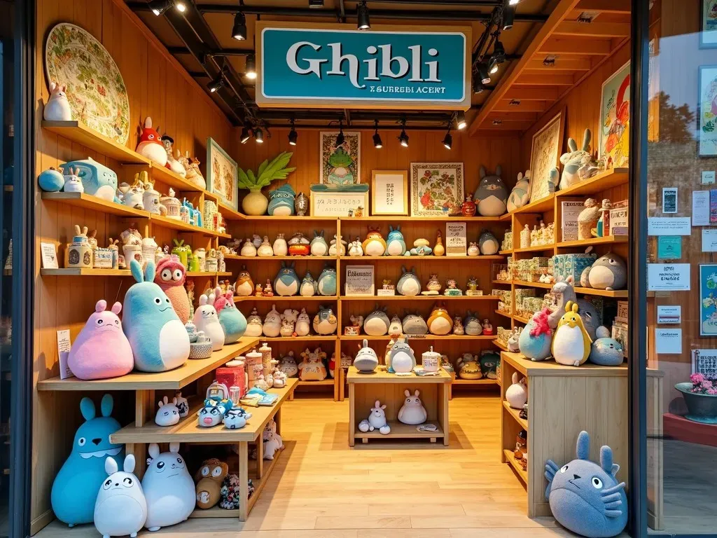 Ghibli merchandise display